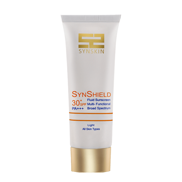 خرید فلوئید ضد آفتاب رنگی - بژ روشن light ساین اسکین Syn Shield SPF30 | محافظت کامل + پوشانندگی Syn Skin Syn Shield SPF3