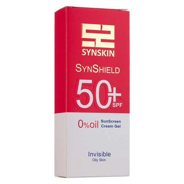  ژل کرم ضد آفتاب ساین اسکین - بدون رنگ invisible - پوست چرب SPF50 حجم 50 میلی لیتر | محافظت قوی + کنترل چربی - Syn Skin S 