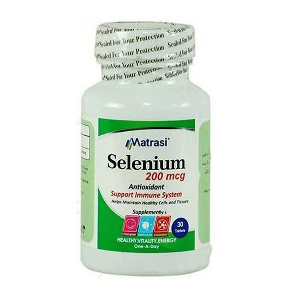 قرص سلنیوم 200 میکروگرم ماتراسی Matrasi Selenium 200 mcg – برای سلامتی و زیبایی