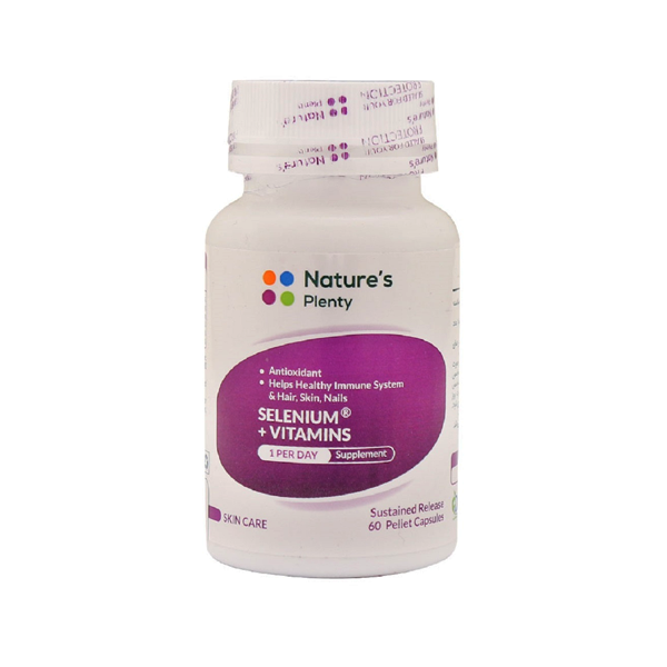 کپسول مینرال نیچرز پلنتی Selenium And Vitamins بسته ۶۰ عددی - Natures Plenty - سلامت بدن، پوست و مو