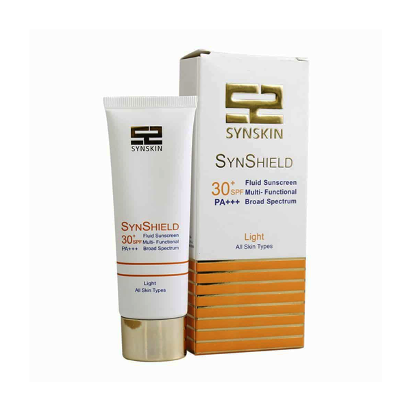  خرید فلوئید ضد آفتاب رنگی - بژ روشن light ساین اسکین Syn Shield SPF30 | محافظت کامل + پوشانندگی Syn Skin Syn Shield SPF3 