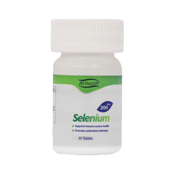قرص سلنیوم Selenium های هلث Hi Health - بسته 30 عددی - تقویت سیستم ایمنی و قلب