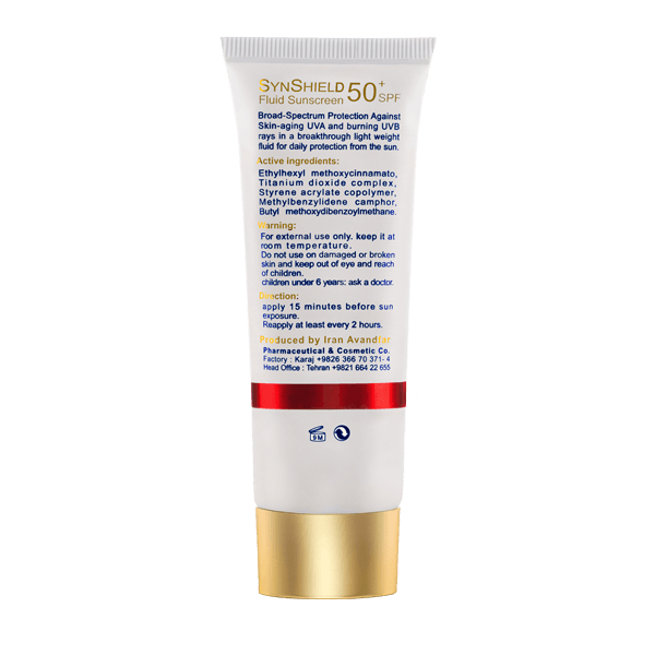  خرید فلوئید ضد آفتاب رنگی - بژ متوسط medium - ساین اسکین SynShield SPF50 | محافظت کامل و پوشانندگی طبیعی - Syn Skin Shie 