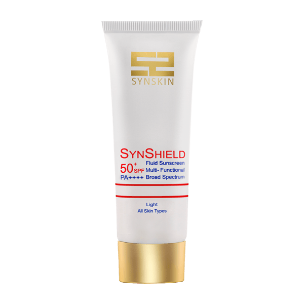 خرید فلوئید ضد آفتاب رنگی - بژ روشن light - ساین اسکین SynShield SPF50 | محافظت کامل و پوشانندگی طبیعی - Syn Skin Shield